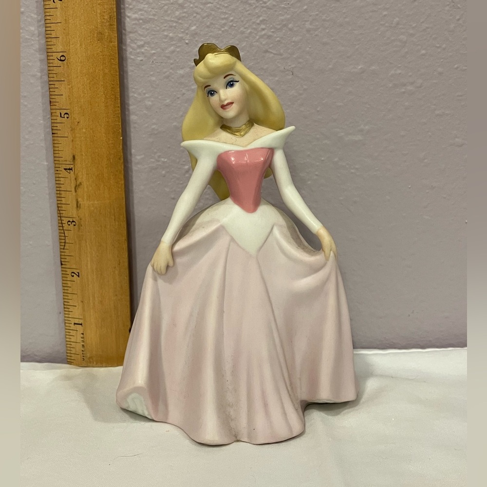Disney Princess Aurora Figurine with Pink and White Dress